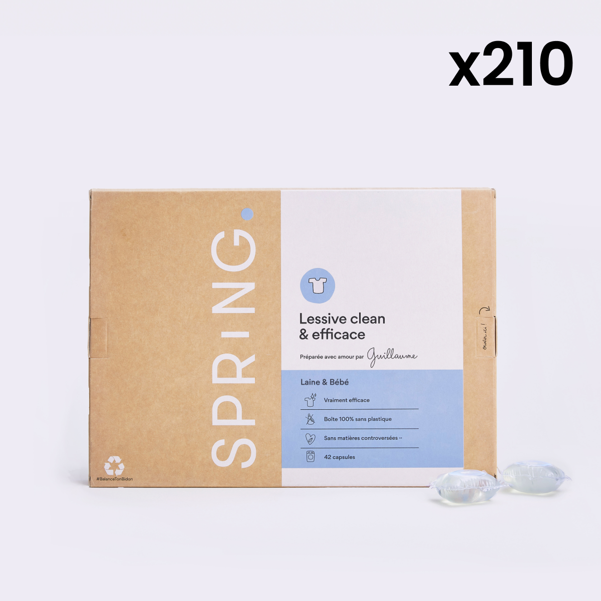 Capsules de lessive - Laine & Bébé (x210)
