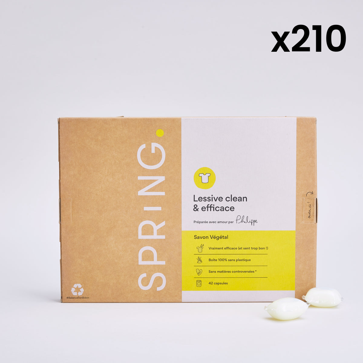 Capsules de lessive - Savon Végétal (x210)